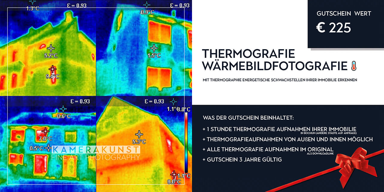 Gutschein für Thermografie Wärmebildfotografie als besonderes Geschenk 🎁
