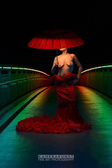 Regenbogenbrücke Fotoshooting Aktfotos