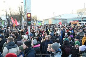 Pressefotografie in Dortmund bei Demonstration gegen die AfD